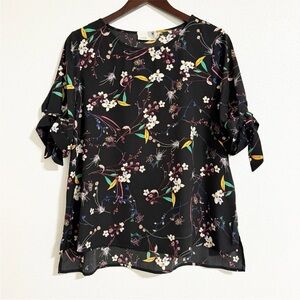 Everleigh Floral Tie Sleeve Blouse